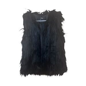 A.N.A Faux Black Fur Vest XS